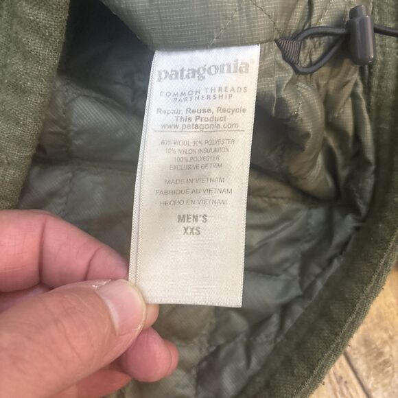 Patagonia 40th Anniversary Reclaimed Wool Jacket Snap T Pullover Hoodie XXS - Picture 9 of 10